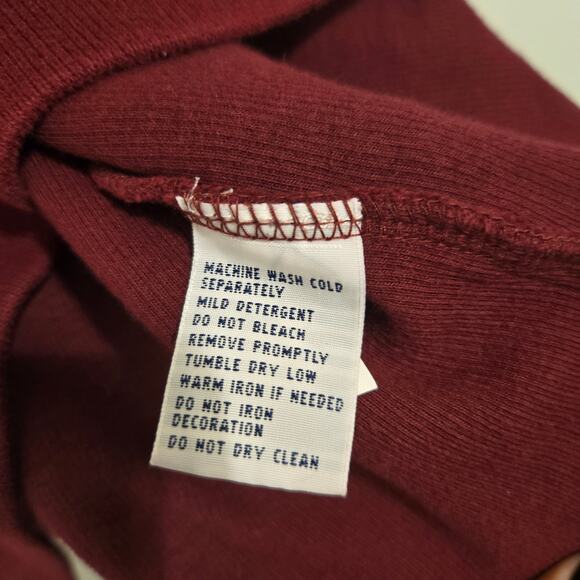 Polo by Ralph Lauren Burgundy Quarter Zip Pullover Sweater Men’s Unisex S Large - Picture 6 of 7